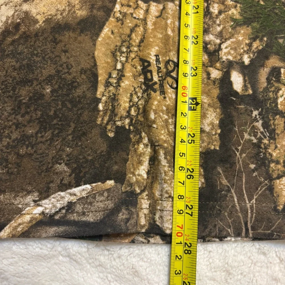 NEW Stevenson Ranch Tee Med Camo Long Slv Brown/Green Unisex Realtree APX Cotton - Picture 15 of 16